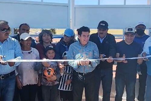 Entrega alcalde de Calimaya, Unidad Deportiva de San Diego La Huerta